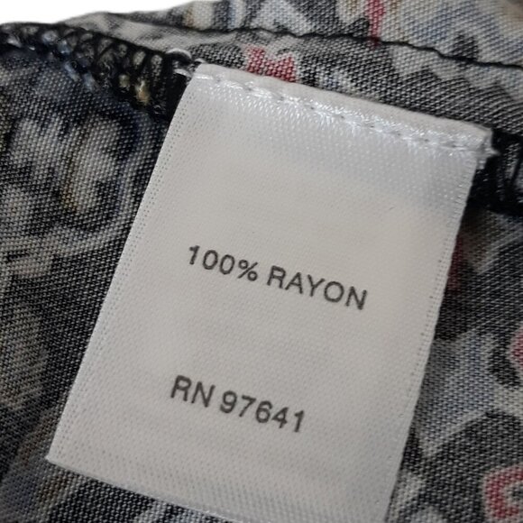 J. Jill Geo Print Drawstring Rayon Easy Ankle Pants 2X Boho Relaxed Fit - Picture 8 of 9